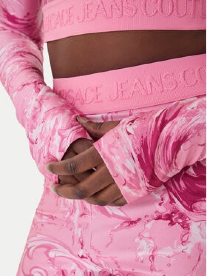 Versace Jeans Couture Bluzka 80HAH218 JS532 Niebieski Slim Fit