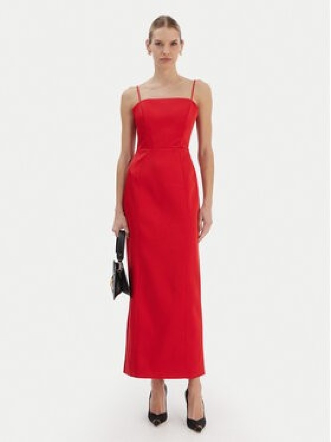 Bardot Sukienka wieczorowa Lucille 60179DB Czerwony Slim Fit