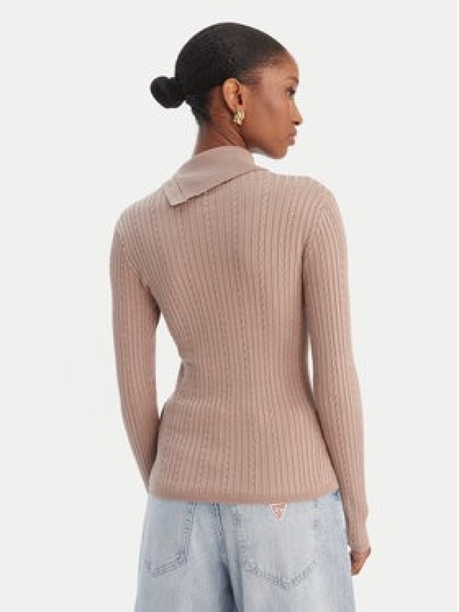 Guess Sweter W6RR07 Z2YK2 Beżowy Regular Fit