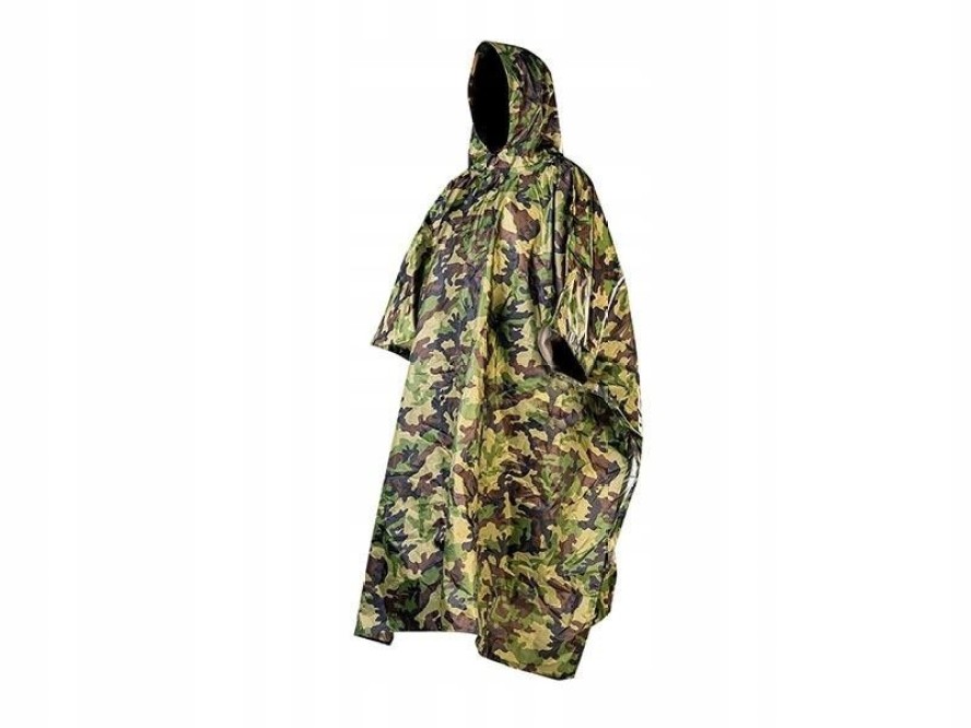 Poncho peleryna przeciwdeszczowa 3w1 tarp mata
