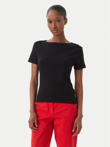 Tommy Hilfiger T-Shirt WW0WW49250 Czarny Slim Fit