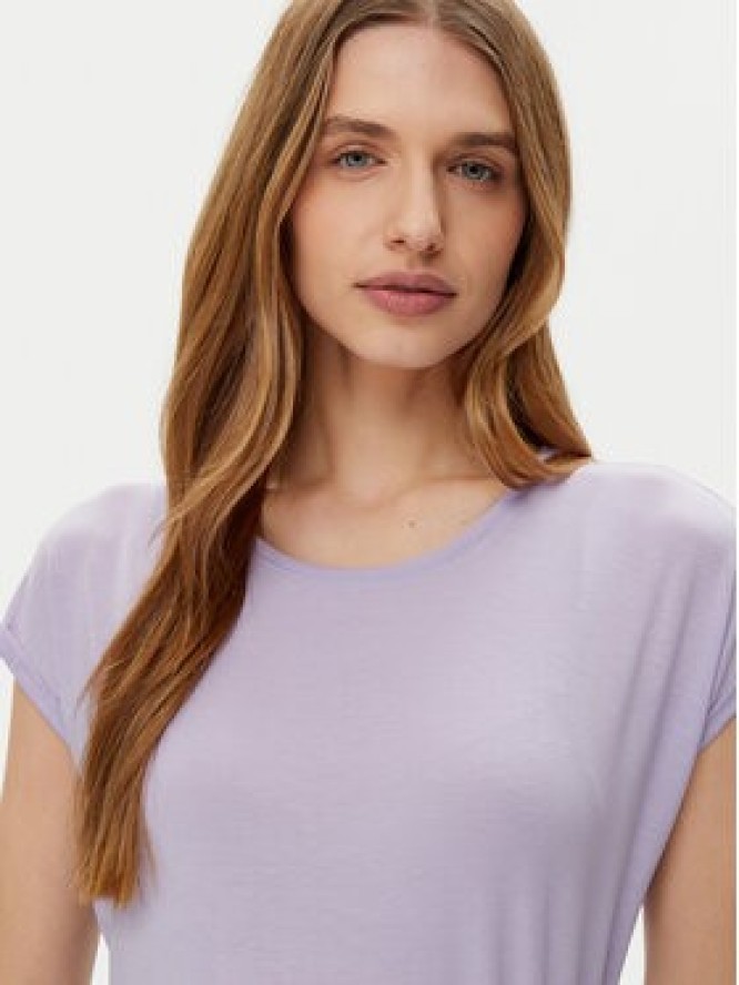 Vero Moda T-Shirt Ava 10284468 Fioletowy Regular Fit
