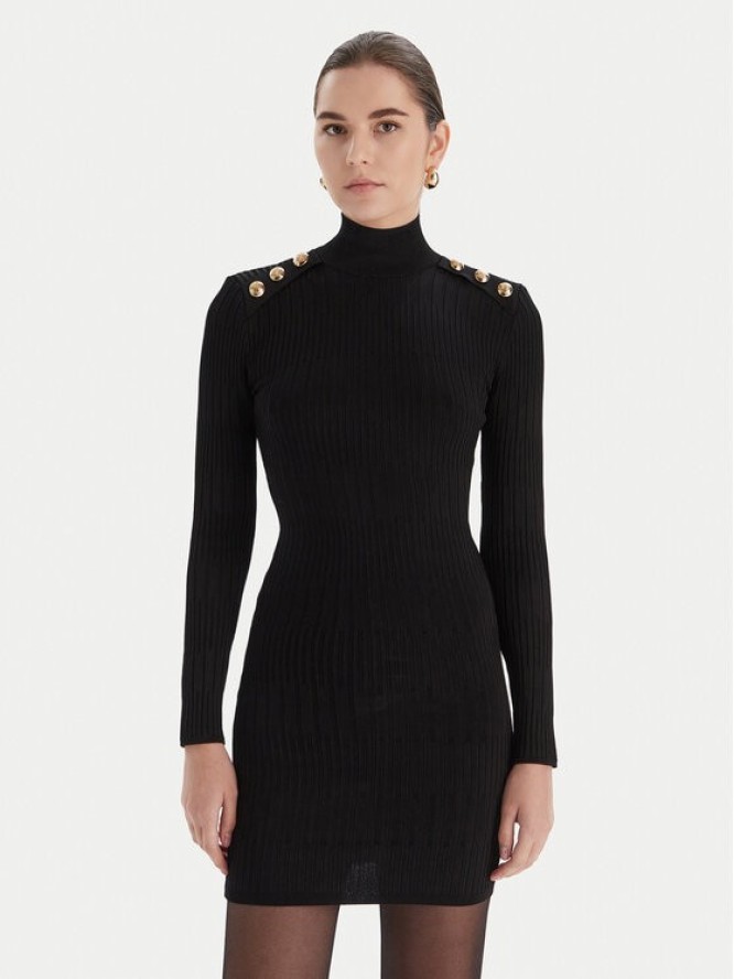 Marciano Guess Sukienka dzianinowa 5BGK52 5881Z Czarny Slim Fit