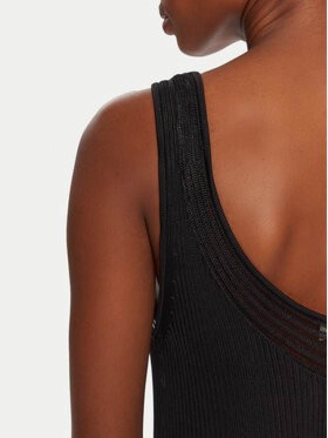 Calvin Klein Jeans Sukienka dzianinowa LV047C304G Czarny Slim Fit