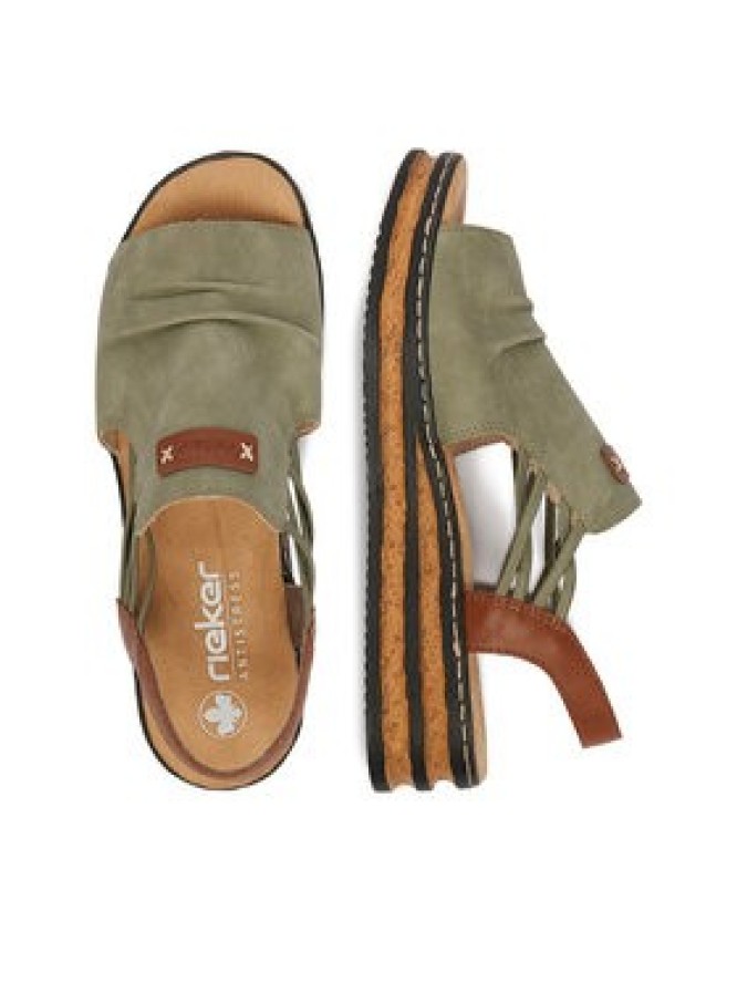 Rieker Sandały CEO-62962-52 Zielony