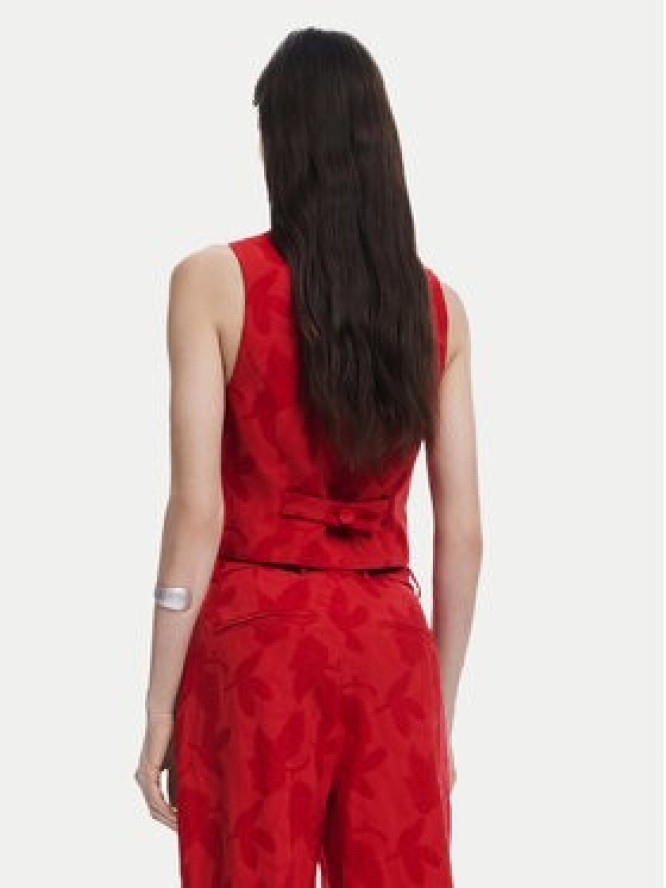 Desigual Kamizelka Portland 25SWEW24 Czerwony Regular Fit