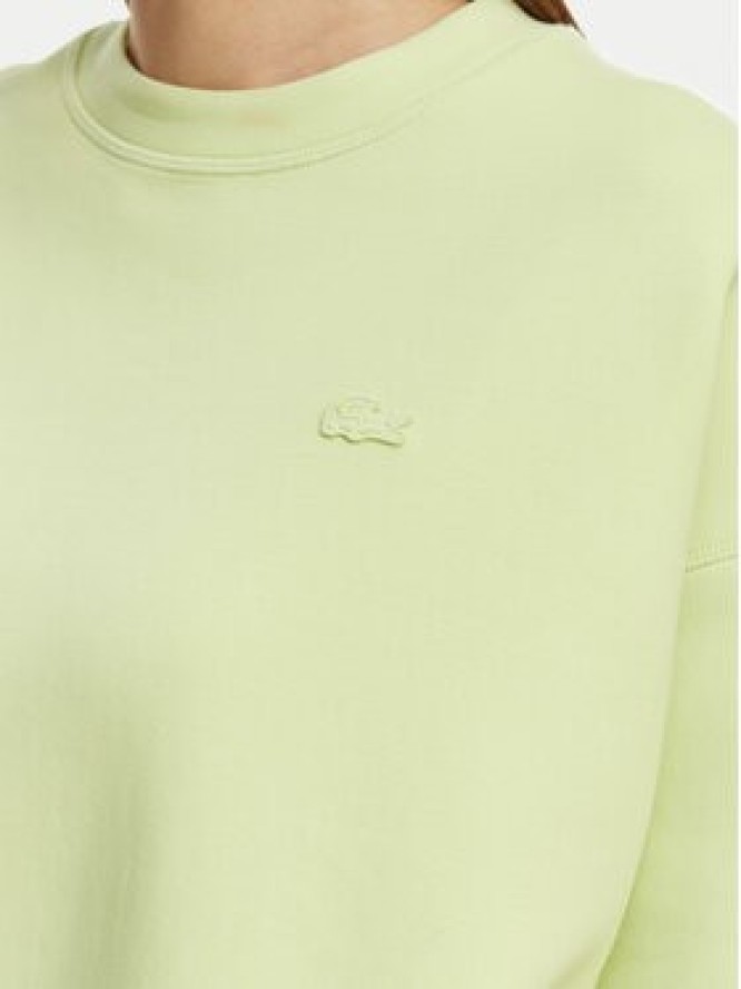 Lacoste Bluza SF0046 Zielony jasny Oversize