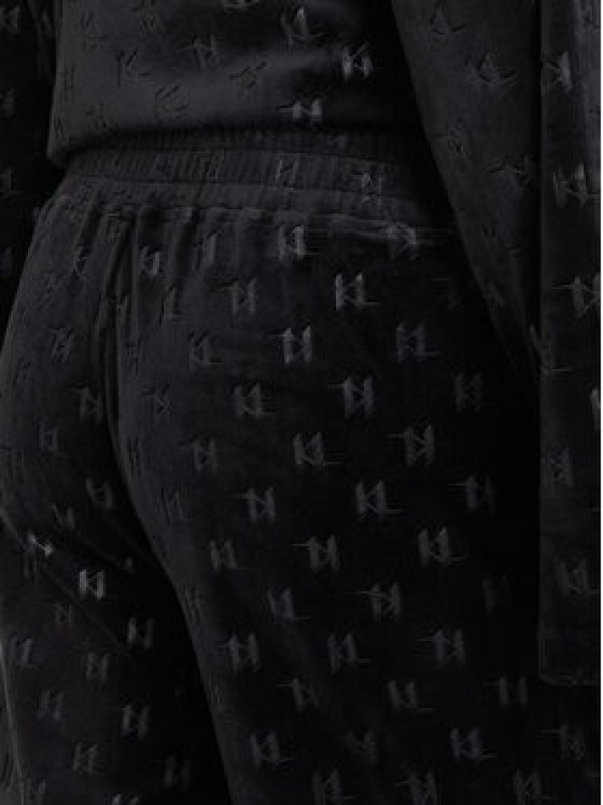 KARL LAGERFELD Spodnie materiałowe A4W44008 Czarny Regular Fit