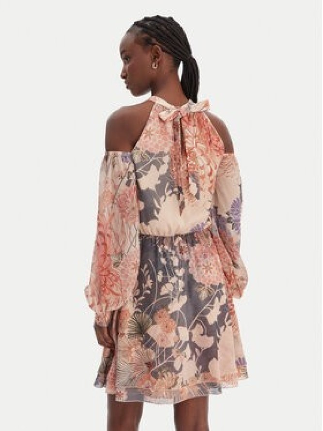 Guess Sukienka koktajlowa W6GK05 W1577 Beżowy Regular Fit