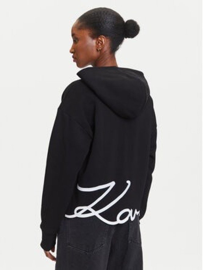 KARL LAGERFELD Bluza A3W20067 Czarny Regular Fit