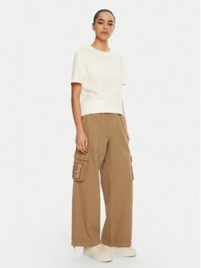 Tommy Jeans Spodnie materiałowe DW0DW20531 Beżowy Relaxed Fit