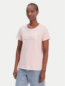 Liu Jo Sport T-Shirt TA6252 JS923 Różowy Regular Fit