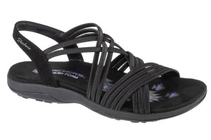 Sandały SKECHERS REGGAE SLIM - SUNNYSIDE Czarny