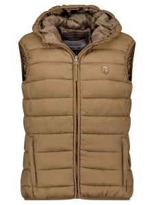 Geographical Norway Kamizelka pikowana "Vatikotal" w kolorze szarobrązowym rozmiar: S