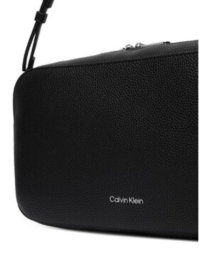 Calvin Klein Torebka Webbing 2X Strap Lg Camera Bag LV04F3642G Czarny