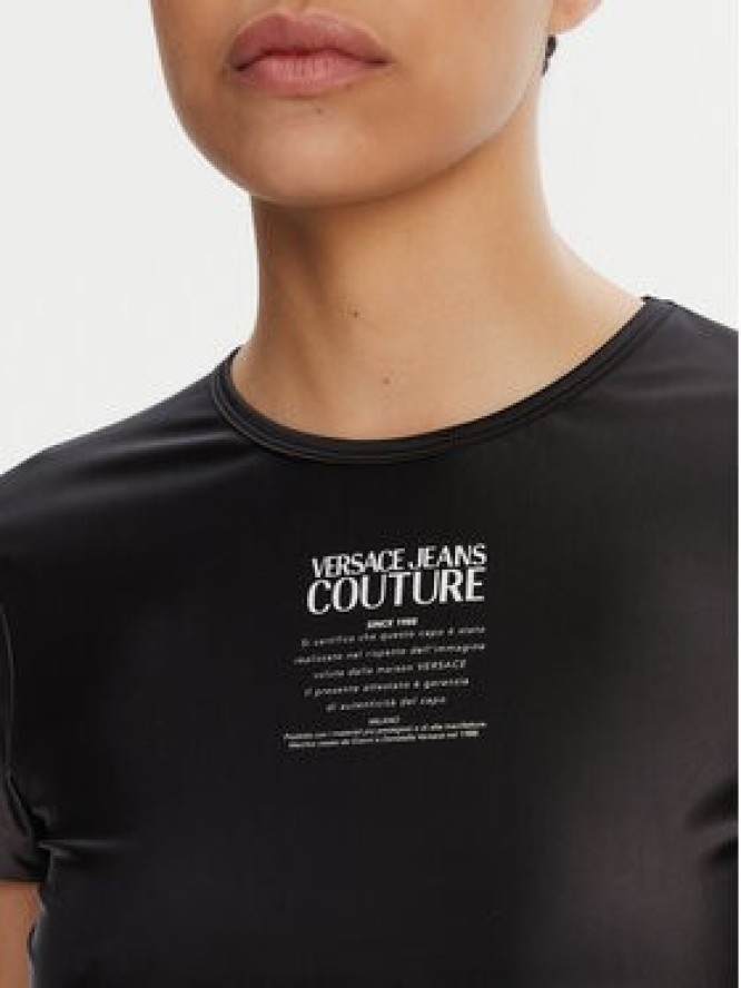 Versace Jeans Couture T-Shirt 78HAH6A2 Czarny Slim Fit