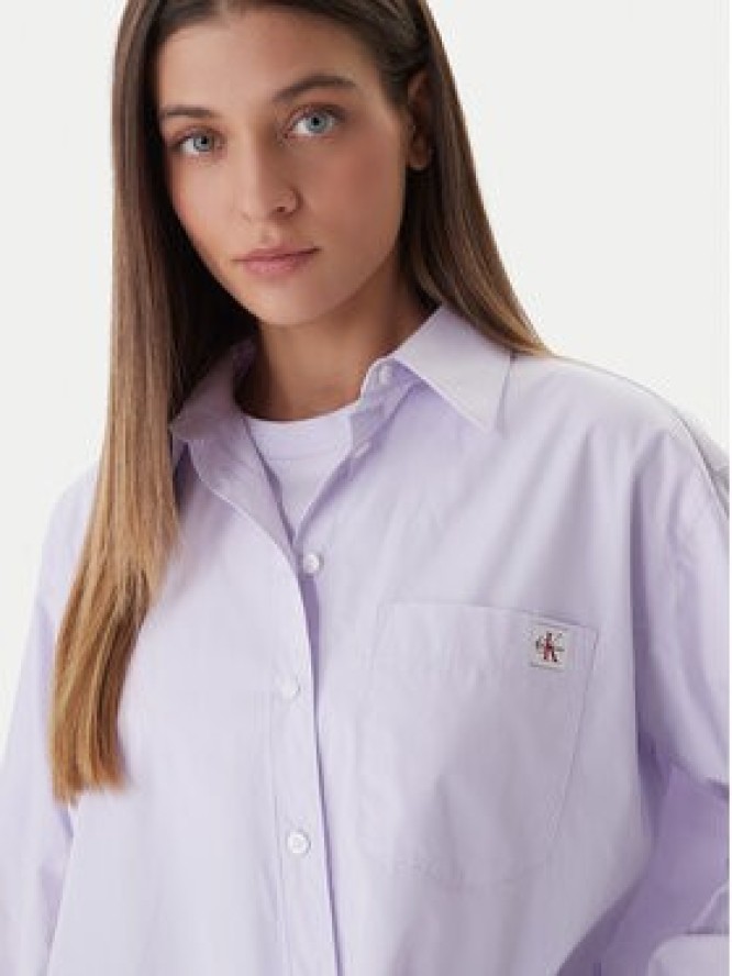 Calvin Klein Jeans Koszula LV047F147G Różowy Relaxed Fit