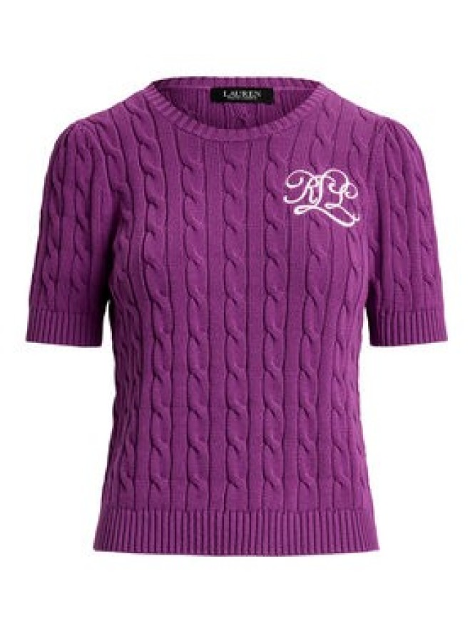LAUREN RALPH LAUREN Sweter 200976989002 Fioletowy Slim Fit