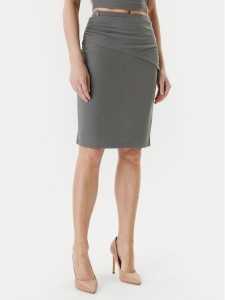 Guess Spódnica mini W5YD64 KAQL2 Zielony Regular Fit