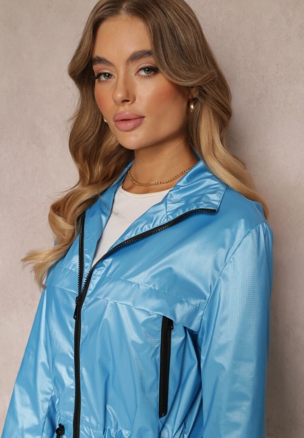 Niebieska Kurtka z Połyskiem Grainne