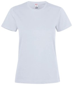 clique Premium Fashion-T Women – damska koszulka premium z bawełny – white