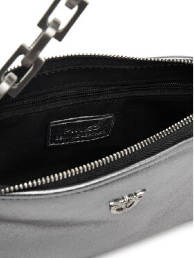 PINKO Torebka Half Moon Baguette Mini AI 25-26 PLTT 105069 A2O9 Srebrny
