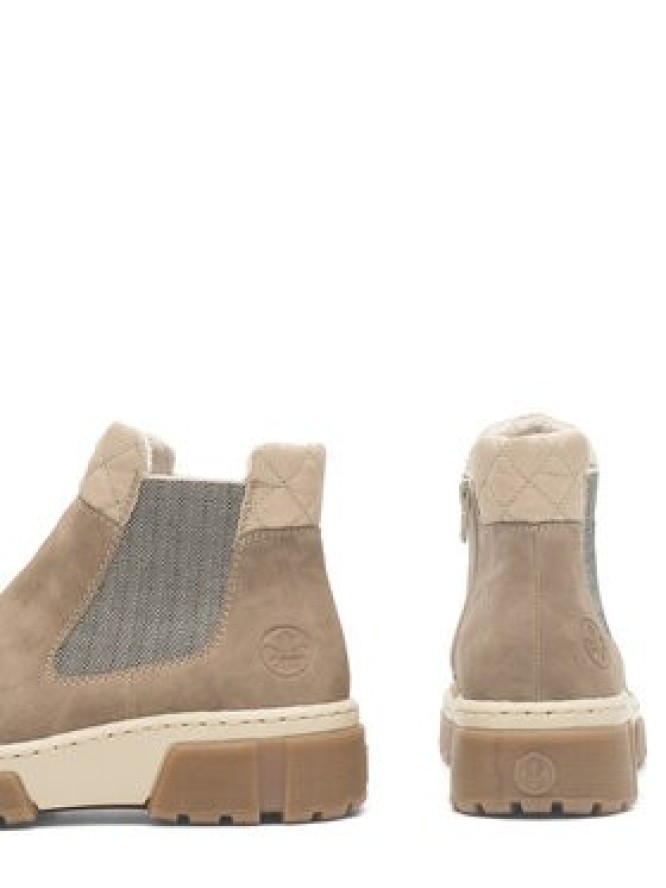 Rieker Botki X8674-64 Beżowy