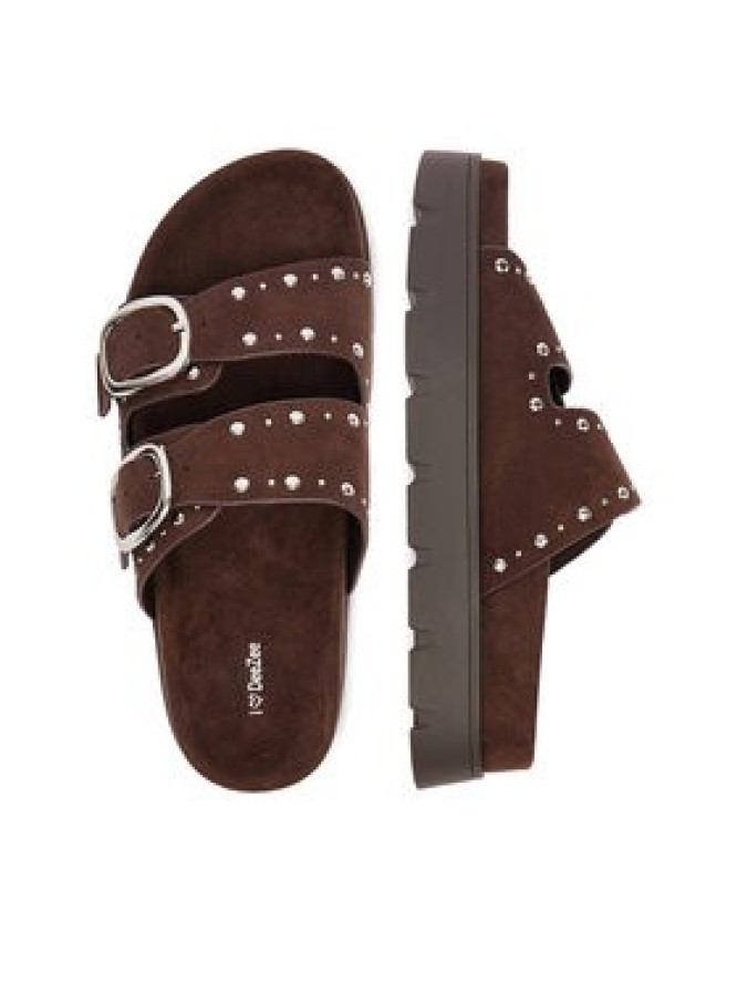 DeeZee Klapki CEO-HY35011-1 Brązowy