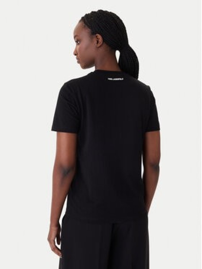 KARL LAGERFELD T-Shirt B1W17030 Czarny Regular Fit