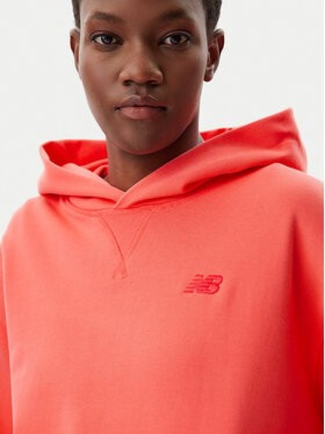 New Balance Bluza WT41537 Pomarańczowy Relaxed Fit