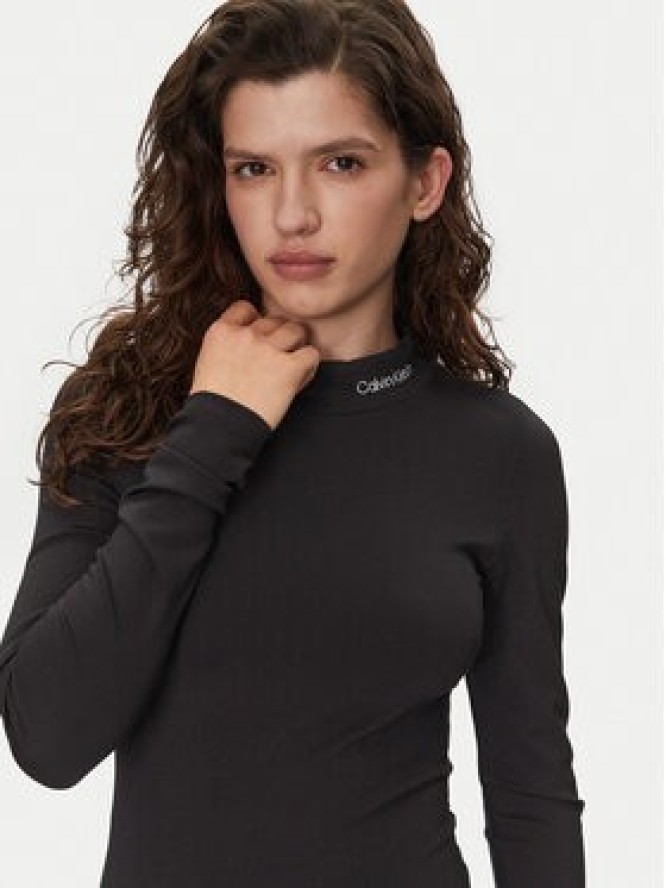 Calvin Klein Jeans Sukienka codzienna J20J225074 Czarny Slim Fit