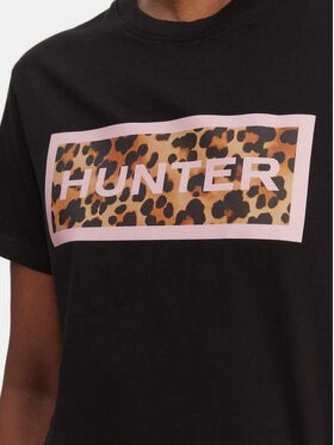 Hunter T-Shirt Essentials HARW0011261 Czarny Regular Fit