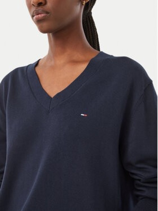 Tommy Jeans Sweter Essential DW0DW23362 Granatowy Regular Fit