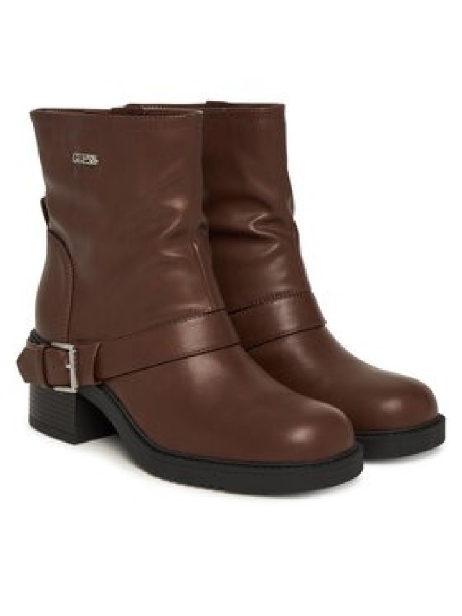 Guess Botki FLFIJI ELE10 Brązowy