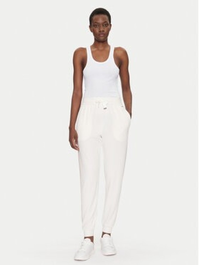 BOSS Spodnie dresowe Monogram 50535841 Écru Regular Fit