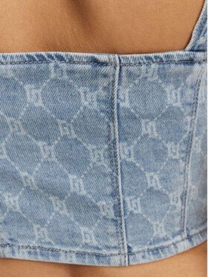 Gaudi Top 511BD46001 Niebieski Slim Fit