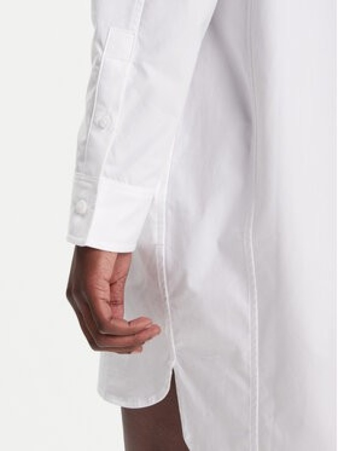 Calvin Klein Jeans Sukienka koszulowa LV047C022G Biały Oversize