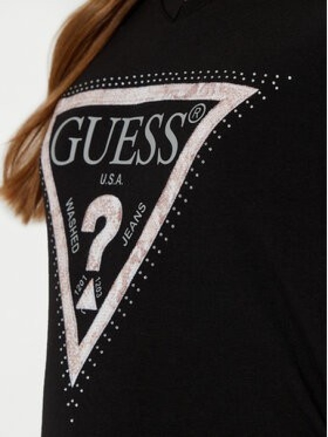 Guess T-Shirt W5RI21 J1314 Czarny Regular Fit
