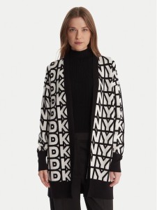 DKNY Kardigan P5MXAX88 Écru Relaxed Fit