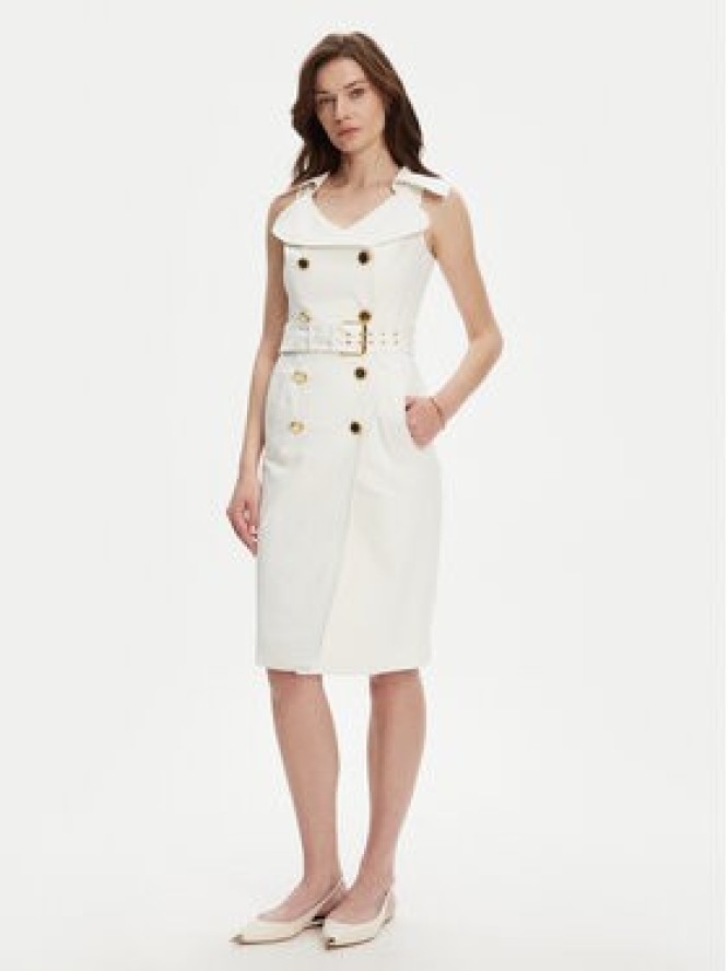 Marciano Guess Sukienka koktajlowa 5YGK37 7311A Biały Regular Fit