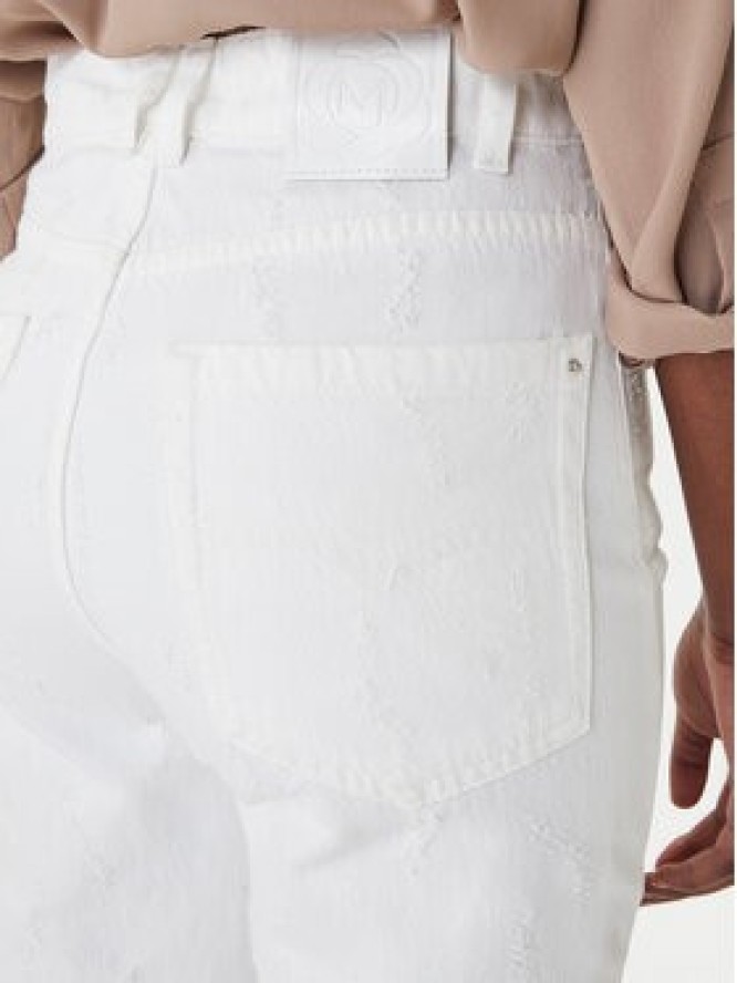 Marella Jeansy 2613181024 Biały Wide Leg