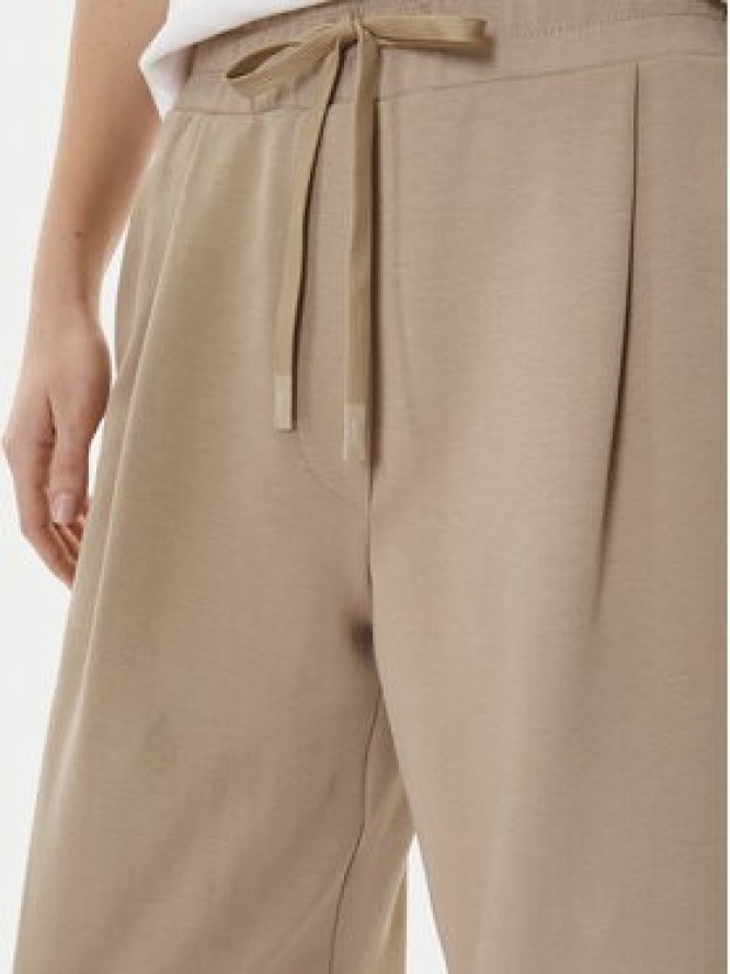 Weekend Max Mara Spodnie dresowe Perdoni 2615781051 Beżowy Wide Leg