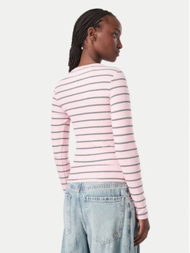 Tommy Jeans Bluzka Essential DW0DW17387 Różowy jasny Slim Fit