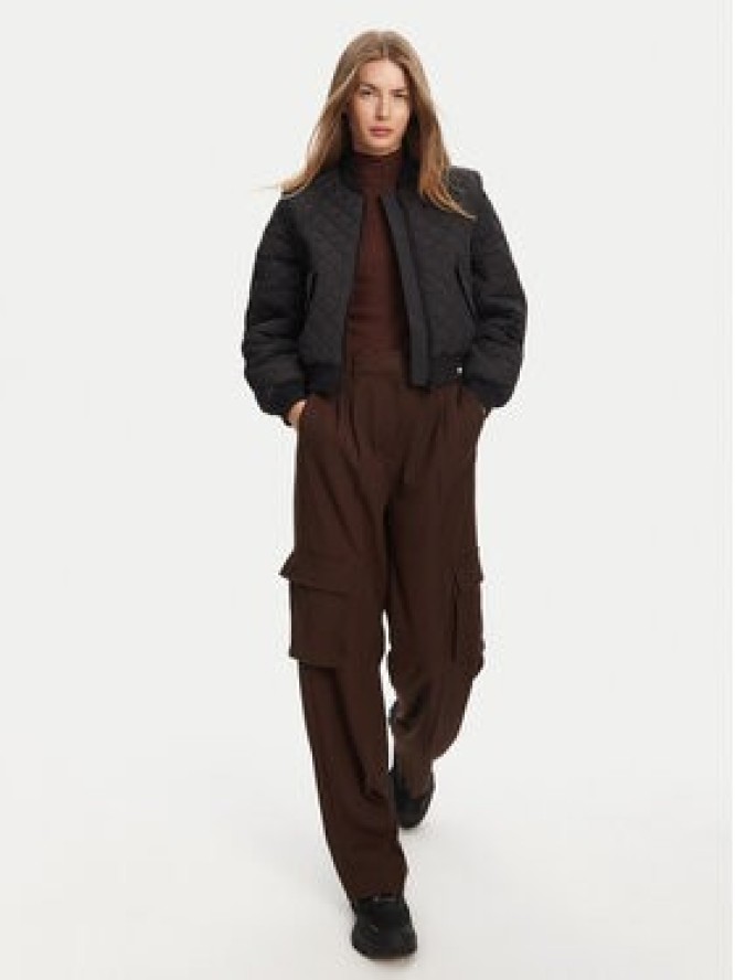 Hunter Kurtka bomber Shira HARW0046251 Czarny Cropped Fit