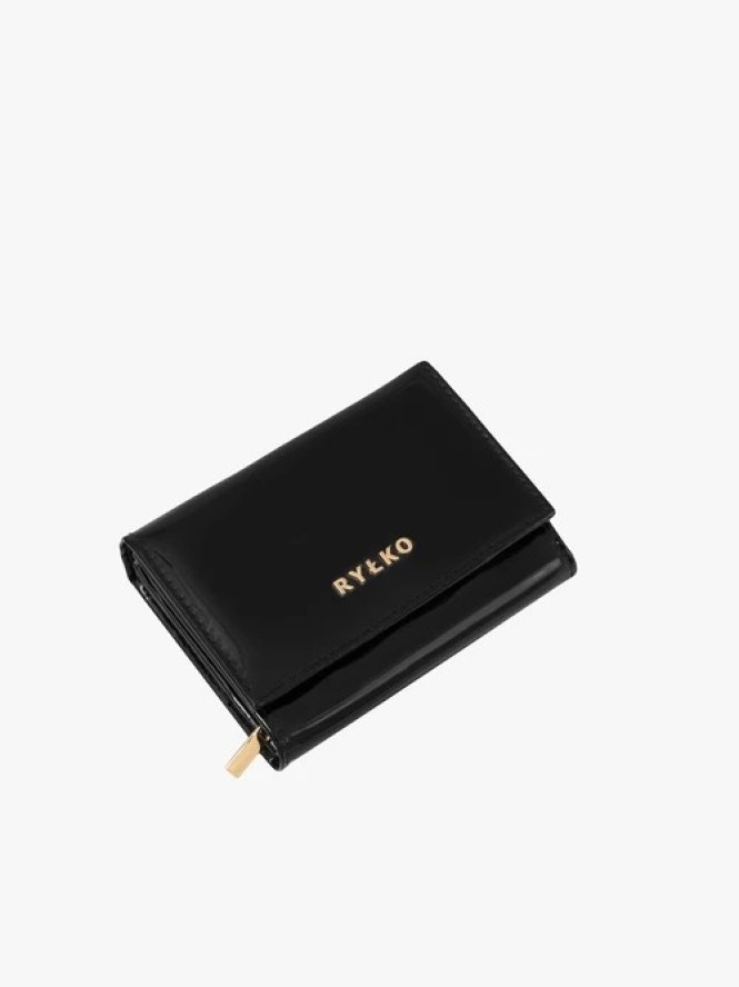 Lakierowany portfel damski
