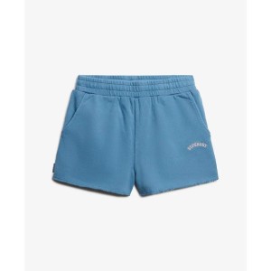 Szorty z logo w kolorze denimowym dla kobiet Superdry