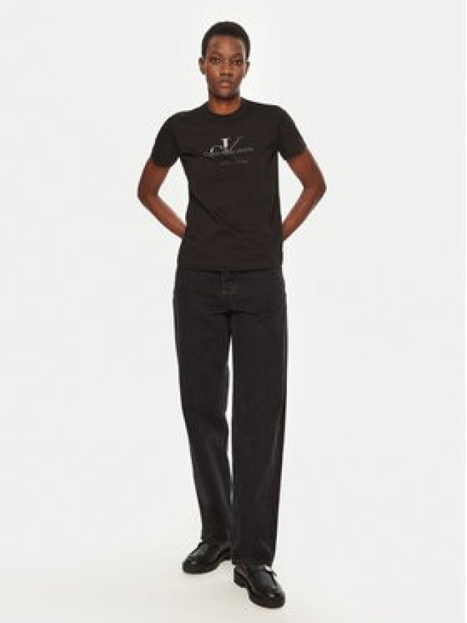 Calvin Klein Jeans T-Shirt J20J224983 Czarny Regular Fit