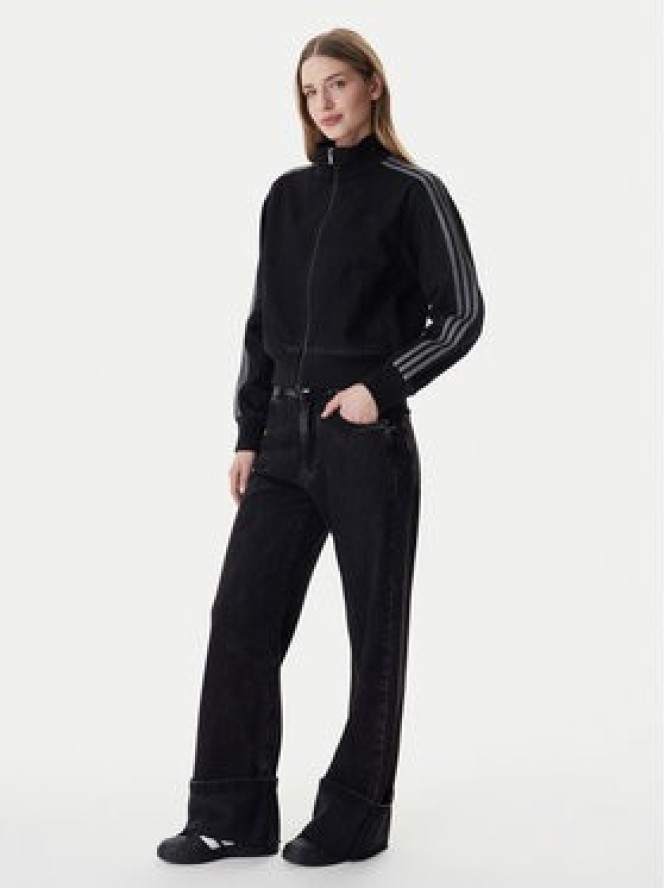 adidas Kurtka jeansowa Firebird KD2898 Czarny Regular Fit