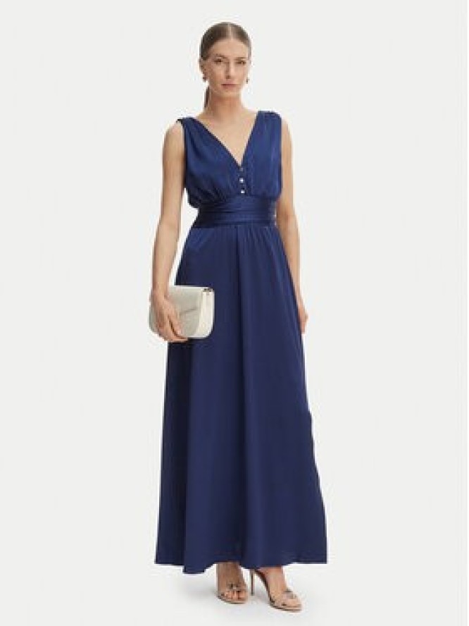 Morgan Sukienka wieczorowa 261-RSILVIA Granatowy Regular Fit