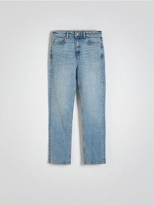 Jeansy straight - niebieski